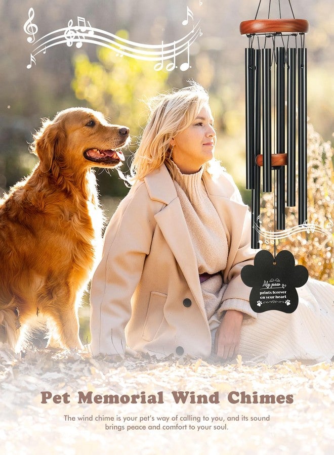 wtisan Dog Memorial Gifts for Loss of Dog, 26" Metal Pet Memorial Wind Chimes, Pet Memorial Gifts for Dogs and Cats, Loss of Dog Sympathy Gift, Pet Bereavement Remembrance Gift Dog with Poem Card for Cat - Image 5